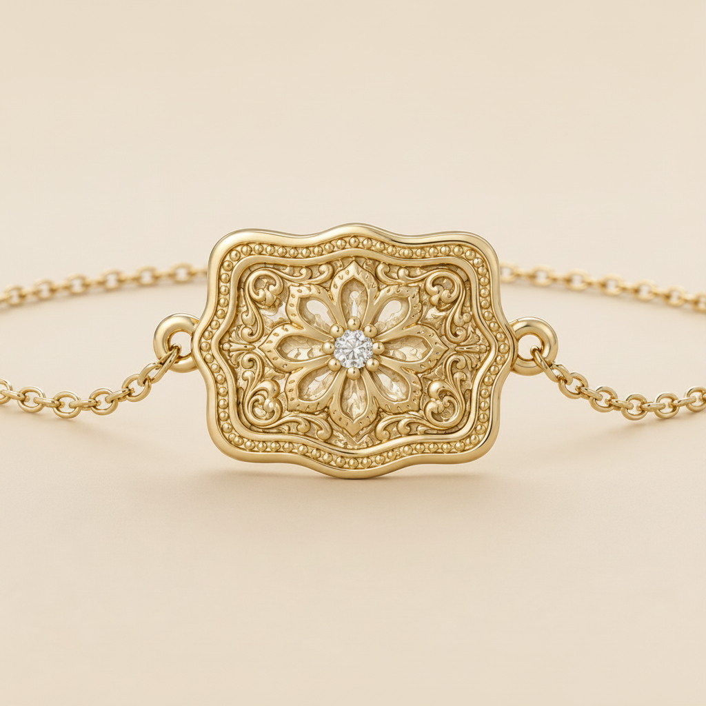 Auren Floral Buckle Bracelet