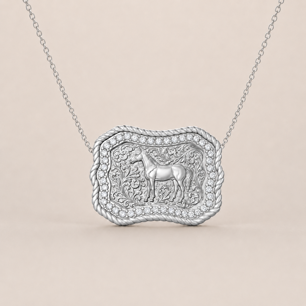 Auren Horse Buckle Necklace