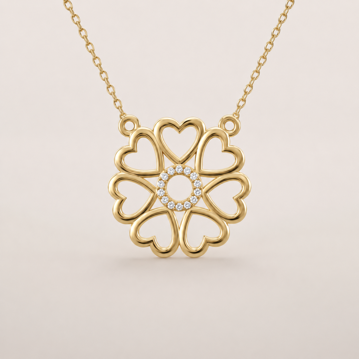 Solen Heart Spur Necklace