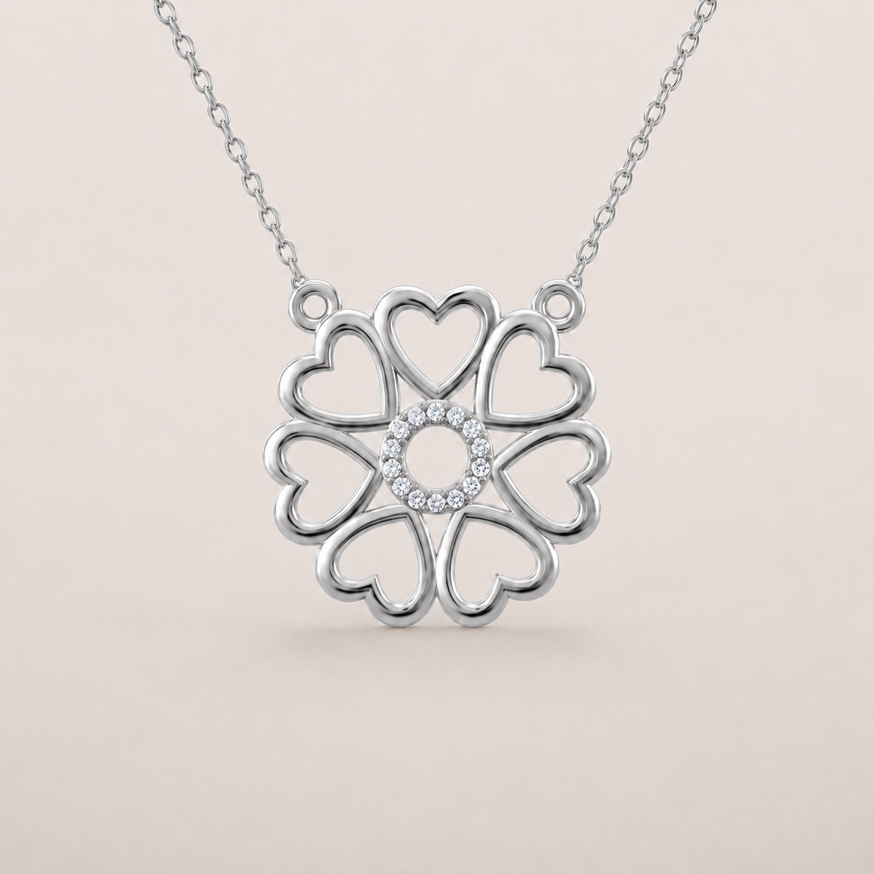 Solen Heart Spur Necklace