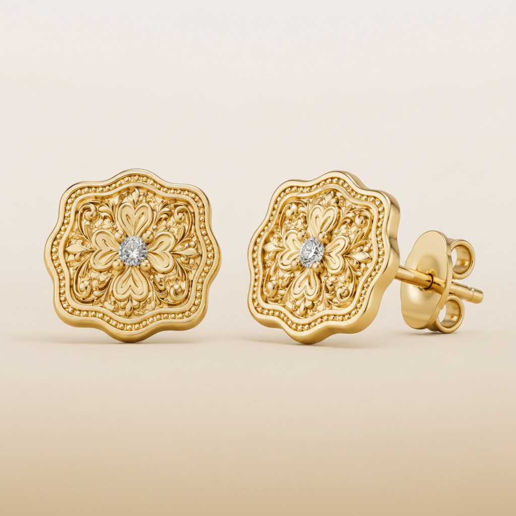 Auren Clover Stud Earrings