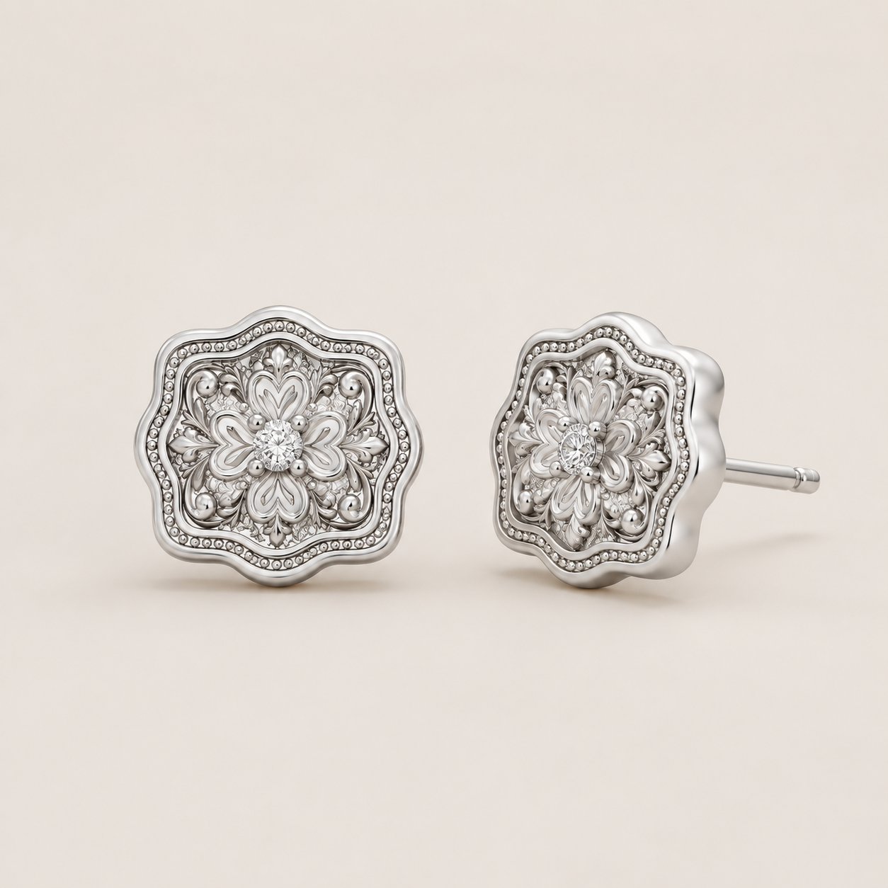 Auren Clover Stud Earrings