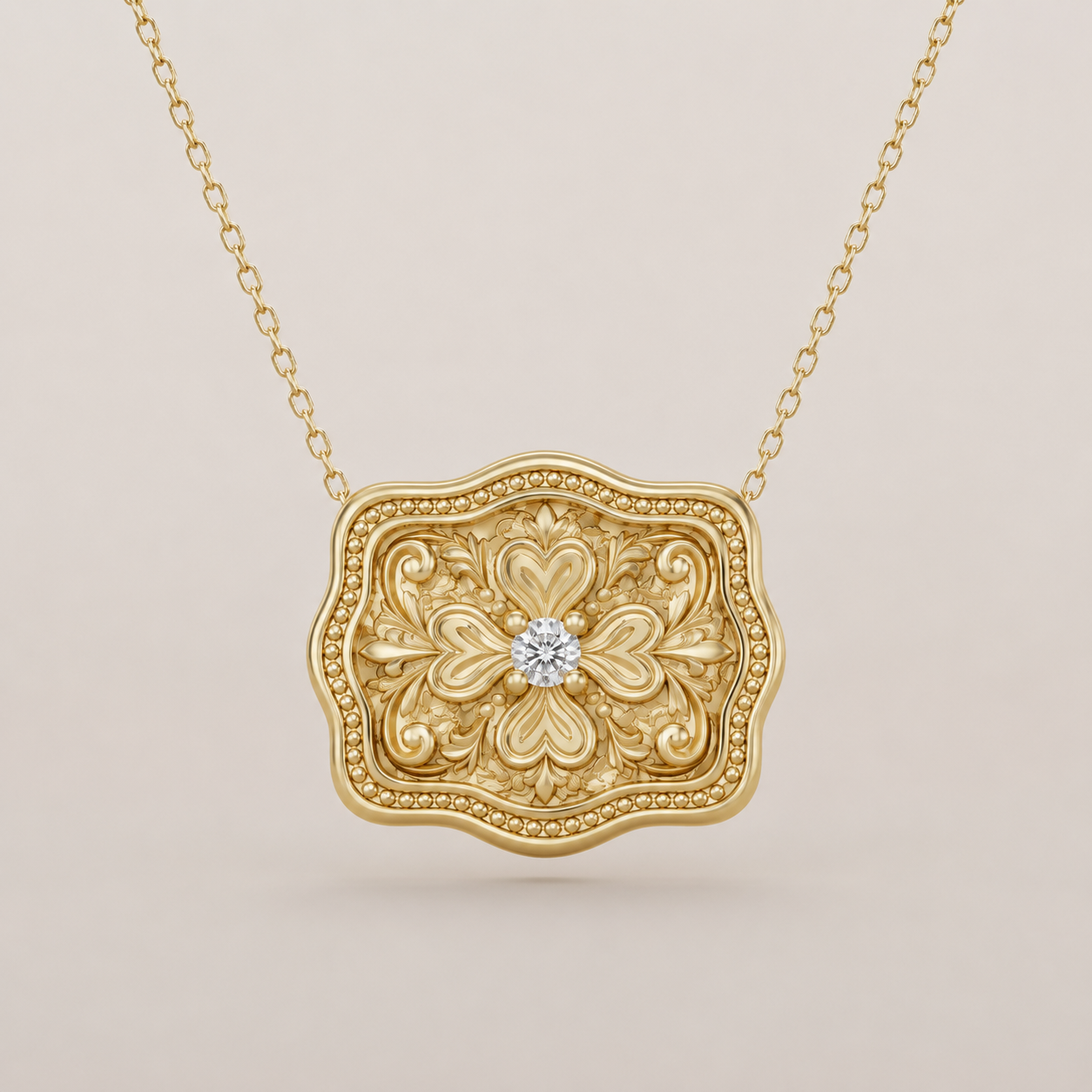 Auren Clover Buckle Necklace