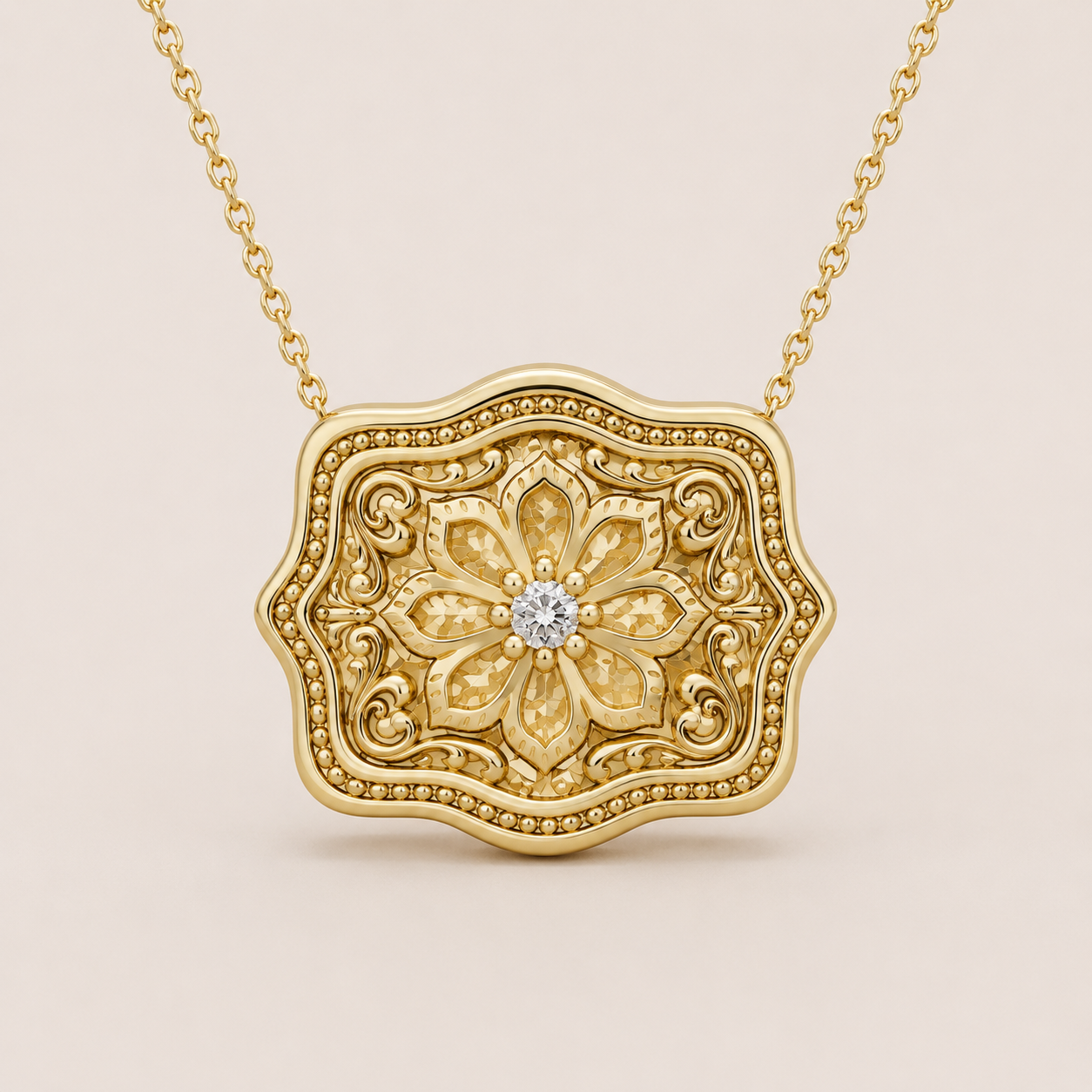 Auren Floral Buckle Necklace