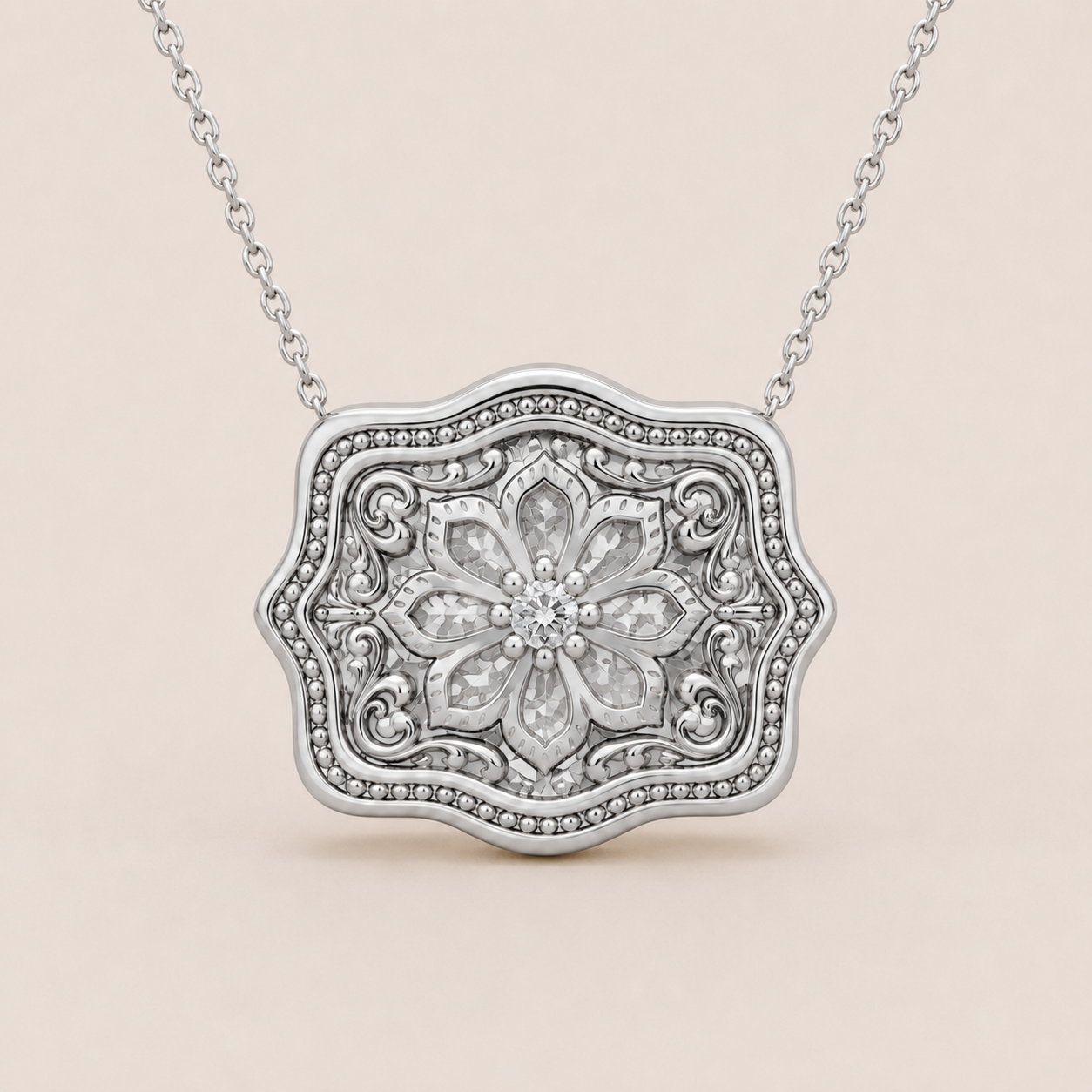 Auren Floral Buckle Necklace