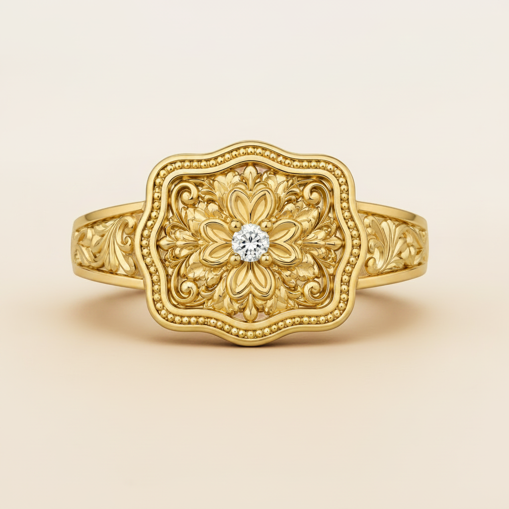 Auren Clover Buckle Ring